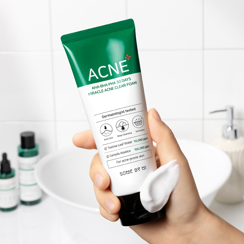 Some By Mi AHA-BHA-PHA 30DAYS MIRACLE Acne Clear Foam Cleanser 100ml